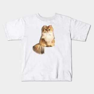 British Longhair Cat Kids T-Shirt